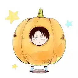 q版可爱画风的进击的巨人兵长萌系人物插画