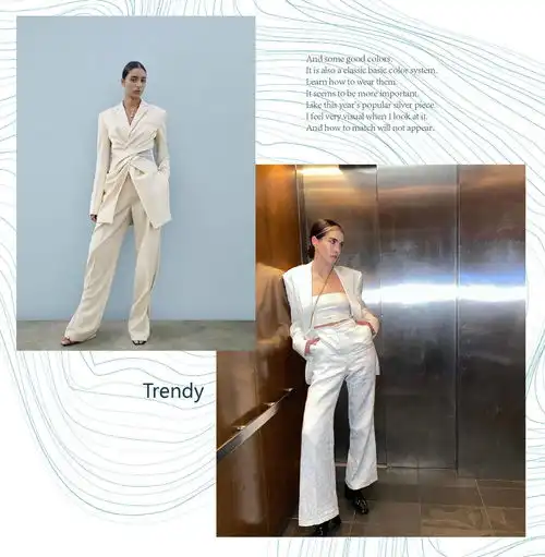 春天穿什么颜色才高级当然是温柔的奶油白色,全白搭配更显气质