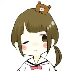 戴三级头卡通女孩子