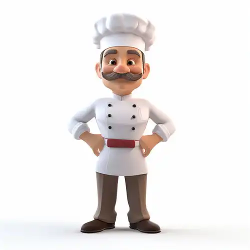 卡通3d立体厨师素材图片广告素材下载至来源处