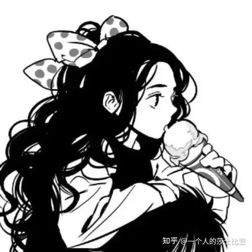 卡通头像丧系伤感女头女