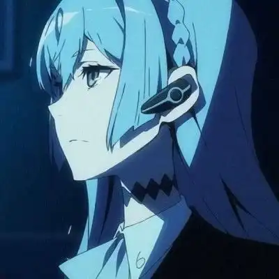 灰白色头像动漫女系头像