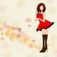 红色衣服动漫头像女生漫