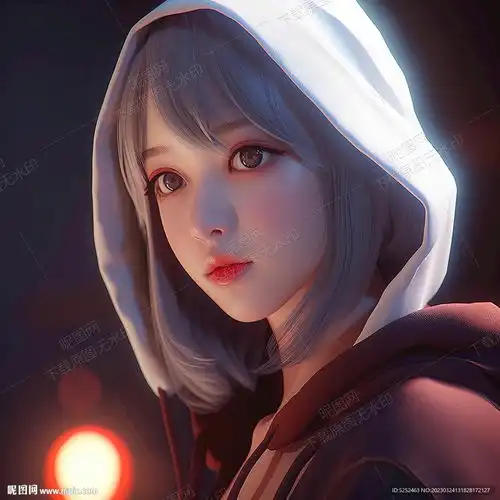 3d动漫美女头像冷酷可爱