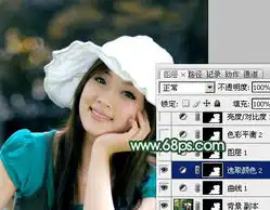 photoshop调出阳光甜美卖萌美女照片色彩