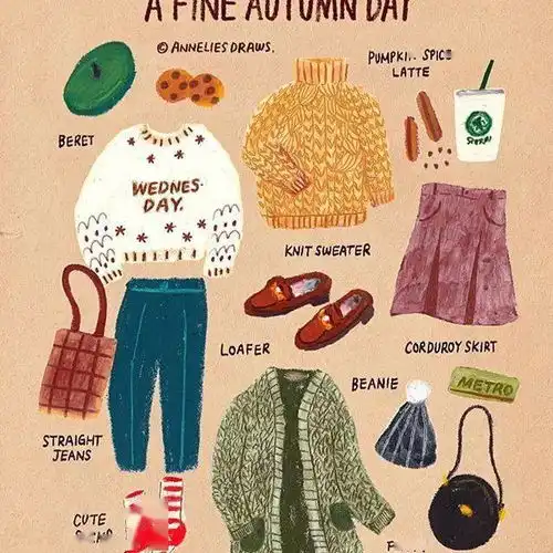 彩铅插画,萌系小元素