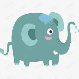 卡通喷水的大象素材图片免费下载高清psd千库网图片编号8568255