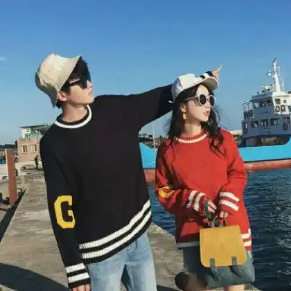 扣扣情侣头像独一无二,好看唯美韩系的