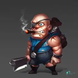 q版原画,欧美风卡通