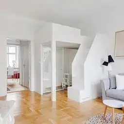 简约风格3060平米北欧风格简洁36平简约小复式房客厅效果图