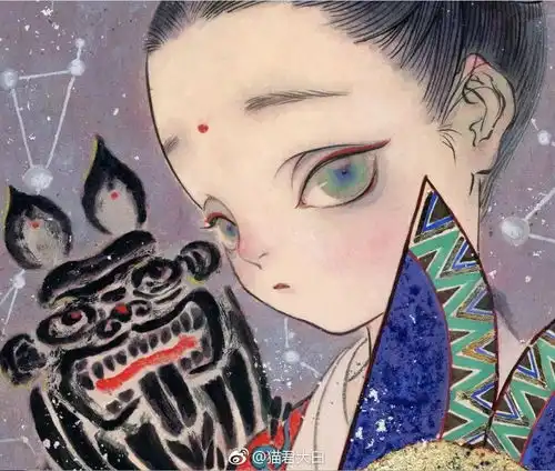 把美人画成了诗,她画笔下的世界美的不像话