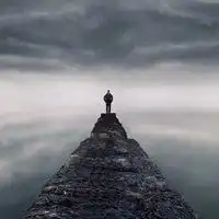 男生简约头像背影