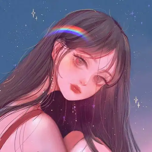 头像男粉色系动漫女头