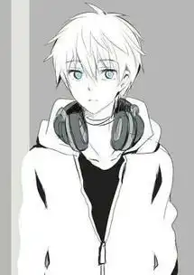 简洁的黑白动漫头像,标准简洁黑白动漫