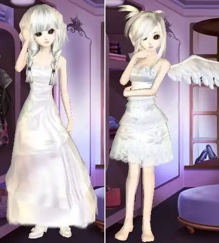 qq炫舞里白色系女套装哪套好看,带图