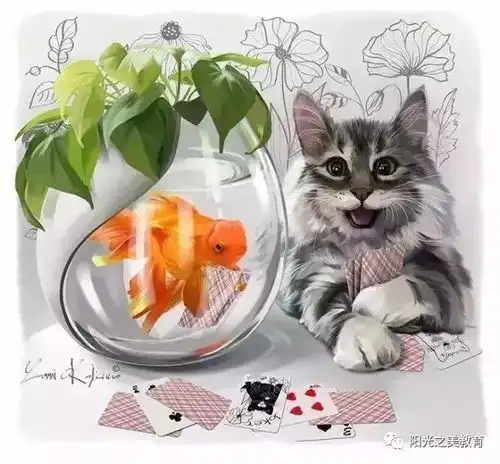 插画师笔下的小猫咪,可萌可酷可霸道