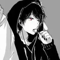 求黑色背景妹子