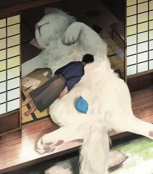 温暖治愈系插画头像男生