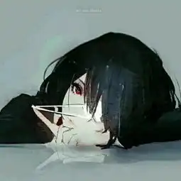 动漫女头像高冷系灰白头