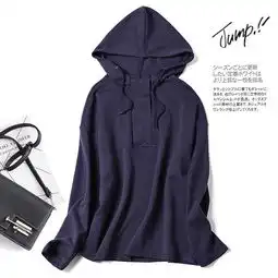 启言ins超火卫衣早秋季2019新款女装韩版宽松百搭连帽长袖上衣潮