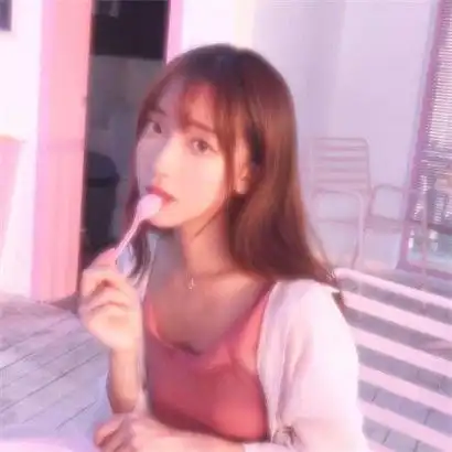 粉色系女生头像,唯美粉色系唯美女生头像真人