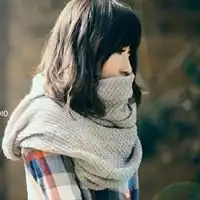 戴围巾的女生头像微信头像图片大全