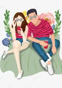 手绘时尚情侣装情侣素材图片免费下载高清psd千库网图片编号10938581