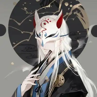 白色系二次元男生头像古