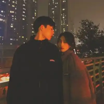 复古双人港风情头氛围感图片