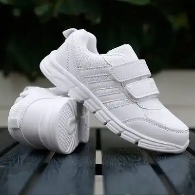 儿童小白鞋女童鞋子2020春秋新款男童运动鞋小学生白鞋小孩跑步鞋