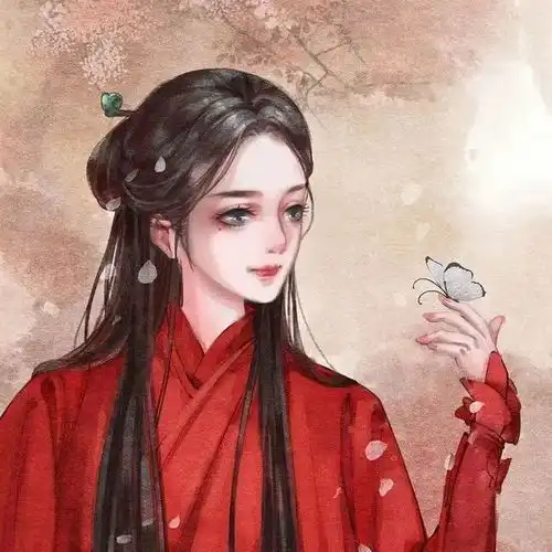 优质古风女头那盏灯会亮起