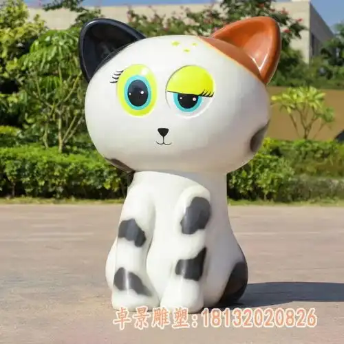 饭店门口玻璃钢熊猫雕塑西宁树脂雕塑猫图片