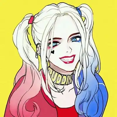 高冷女生头像漫画黑色系