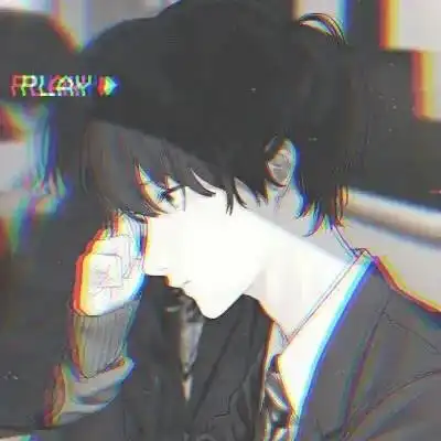黑系头像男ins动漫头像