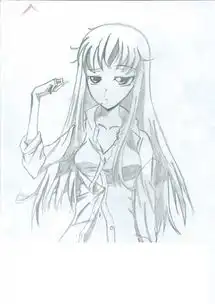 线条简约头像女生动漫