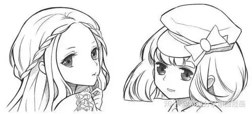 绘画教程二次元漫画人物五官画法