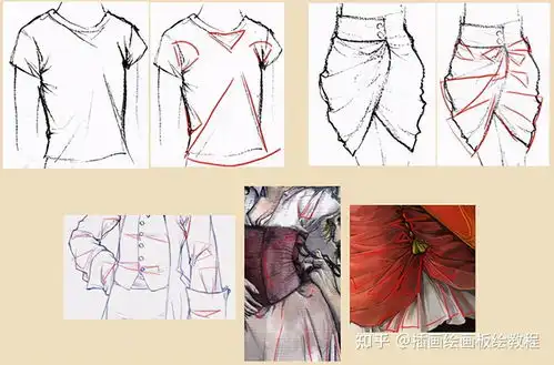 动漫衣服褶皱画法基础教你三角形衣服褶皱画法教程