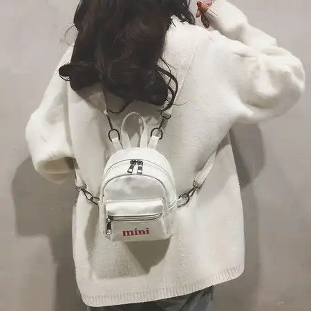 纪蔻2019新款双肩包女韩版百搭chic书包ins超火旅行斜挎迷你小背包潮