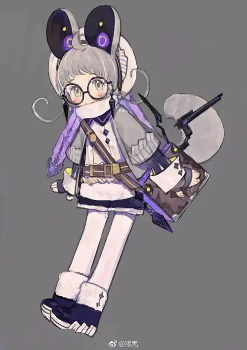 喜欢画小短裙萝莉和小短裤男孩毕业于中国美术学院自由插画师墨秃