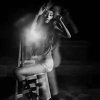 头像女生性感黑色