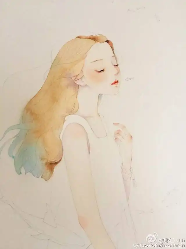 唯美细腻,深秋和我来画温暖治愈系小插画