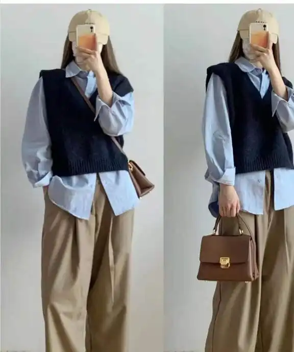 卡其色裤子搭配什么上衣好看