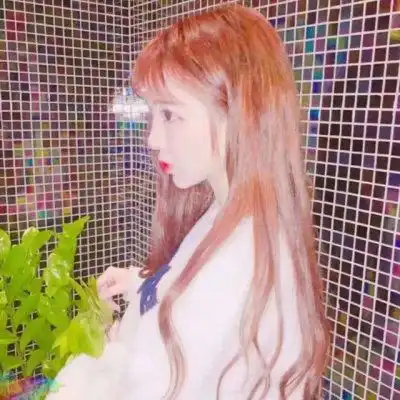 粉色控韩系少女头像动漫