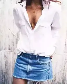上衣各种半裙,开春超棒搭配,照着穿准没错