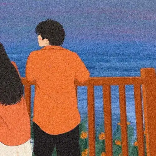 丧系小众头像面向大海真