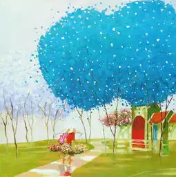 小清新油画风景矢量图免费下载jpg格式4784像素编号26597022千图网