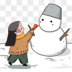 堆雪人图片素材免费堆雪人png设计图片大全图精灵