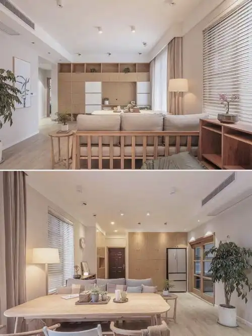 110㎡日式原木风,冬日治愈系小窝