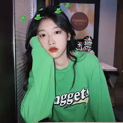 绿色系女头可爱头像壁纸
