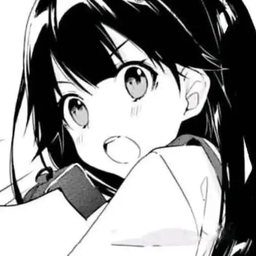 动漫头像黑色系正脸摇曳